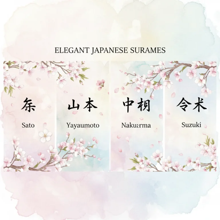 Japanese Last Names For Girls