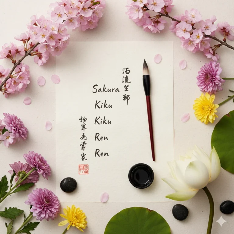 Japanese Flower Names