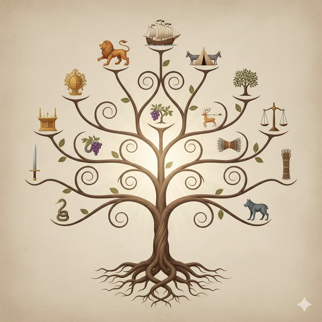 12 TRIBES OF ISRAEL NAMES