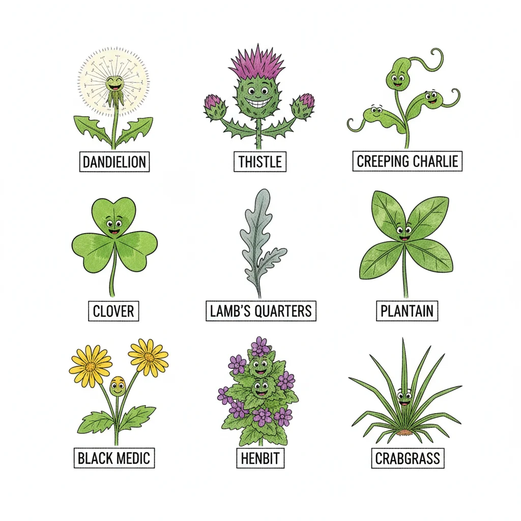 types of weeds with names