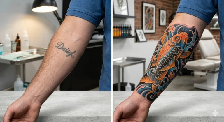 Cover Up Tattoo Ideas For Names